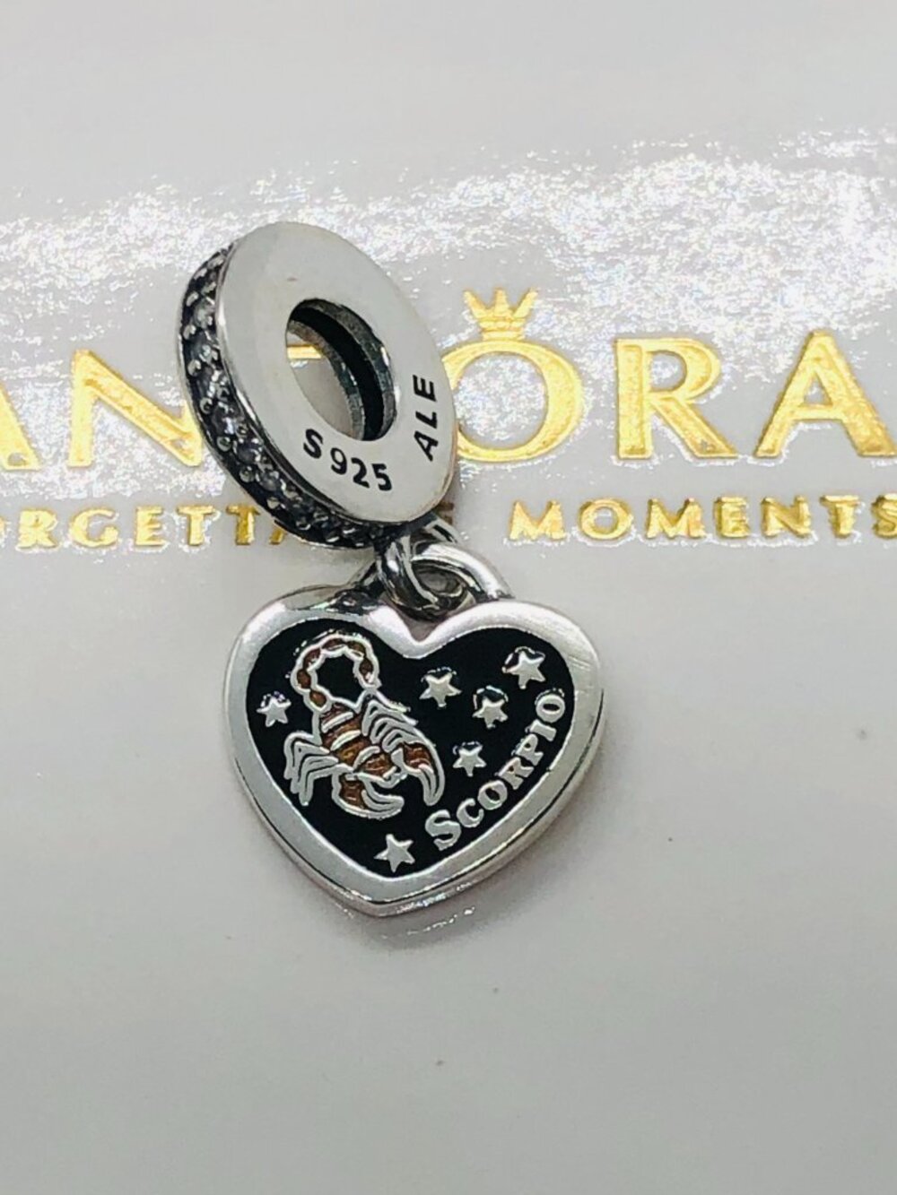 Pandora Scorpio exclusive Dangle charm S991 Silver with box - Picture 1 of 3